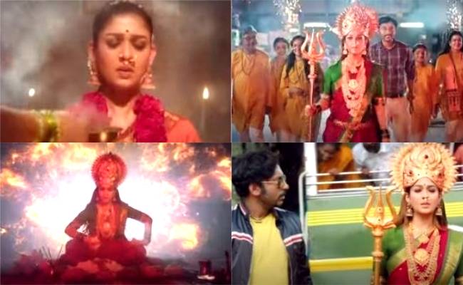 Mookuthi Amman trailer Nayanthara yet another mass avatar