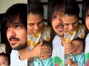 Actor Nakhul reveal baby Akira's face for the first time - Fans adore the kid's cutest smile!