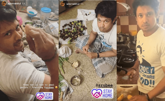 Nakul cooks at home during COVID19 quarantine