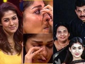 "It's been 14 years...!": Nayanthara breaks down in the middle of a show talking about her father!