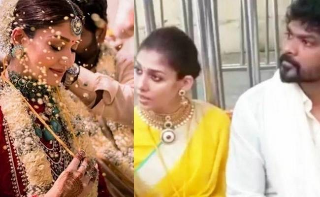 Nayanthara and Vignesh Shivan at Tirupathi after marriage viral pic