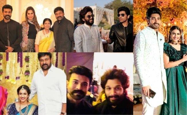 Niharika Konidela Chaitanya wedding ceremonies pics ft Allu Arjun, Ramcharan, Chiranjeevi