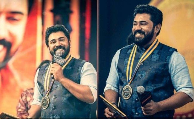 Nivin Pauly's interview and mass entry at Behindwoods Gold Medals 2019