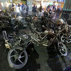 Padmaavat protestors destroy property block trains and burn vehicles