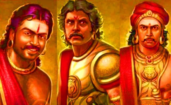 Vikram Karthi Jayam Ravi character Look Posters from Mani Ratnam's Ponniyin Selvan out