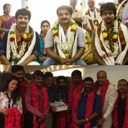 Pooja for Mohan Raja Sivakarthikeyan film, Kadavul Irukan Kumaru and Sibi Aishwarya Rajesh film took place on the same day