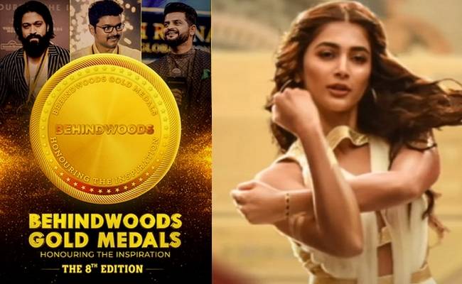 Pooja Hegde's live performance in 8th Behindwoods Gold Medals