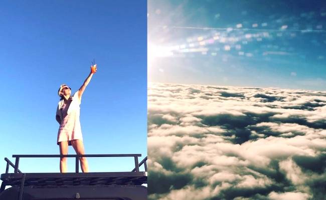 Popular actress jumps out of a plane to celebrate birthday, pics go viral ft Emilia Clarke