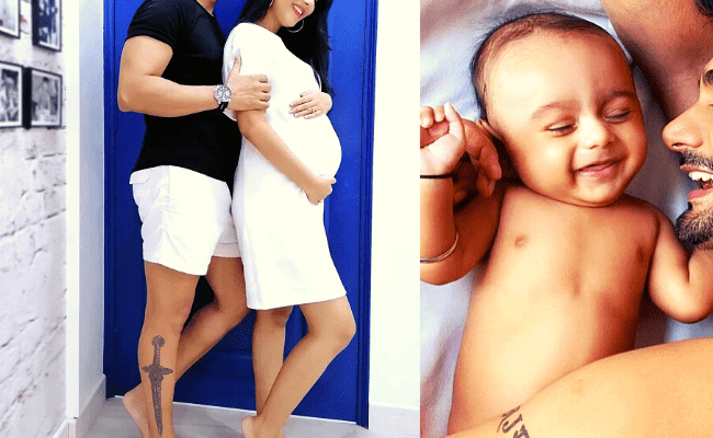 Popular heroine shares first pic of her new-born baby; pic go viral ft Amrita Rao and RJ Anmol