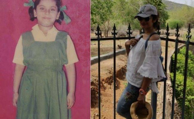 Popular Tamil actress posts a VIRAL childhood pic; Guess who?
