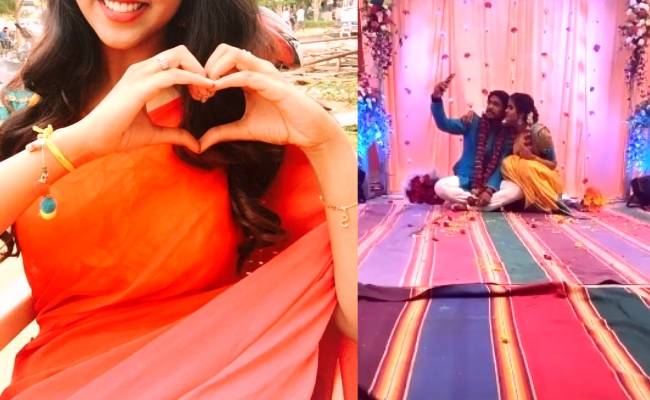 Popular Zee Tamil serial actress gets engaged to a filmmaker ft Chaitra Reddy