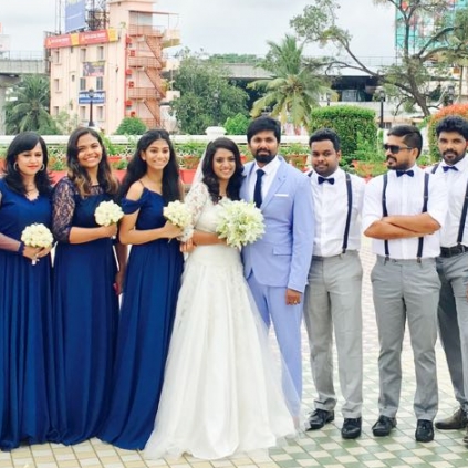 Poster Designer Tuney John gets married to Deepika in Cochin