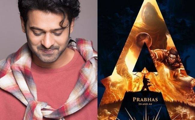 Prabhas announces his mythological next movie, releases massive first look poster ft Adipurush