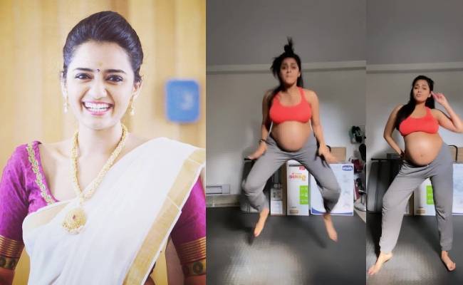 Pregnant Actress Iswarya Prabakar's dance with baby bump is going viral