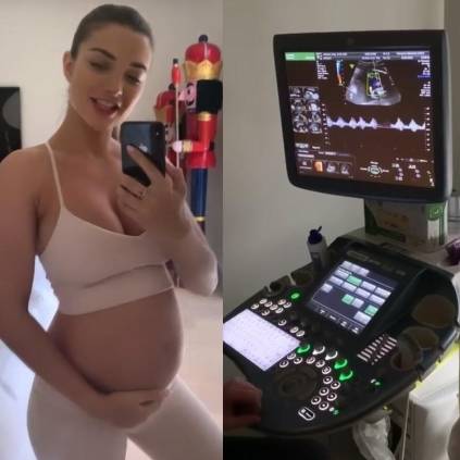 Pregnant Amy Jackson shows a glimpse of her sonography session with beau George Panayiotou on instagram