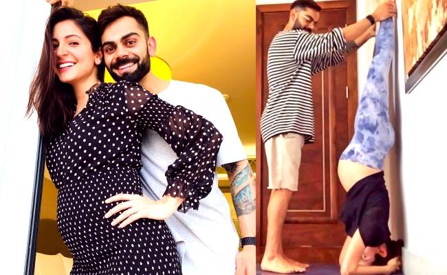 Pregnant Anushka Sharma’s perfect yoga headstand pic is going viral ft Virat Kohli