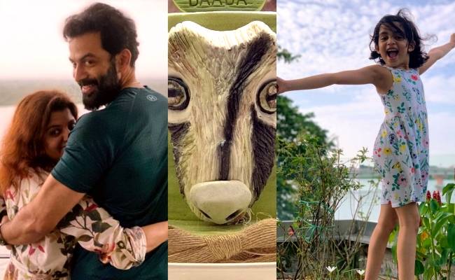 Prithviraj's daughter gives a special surprise on his birthday, Aadujeevitham themed cake pic go viral