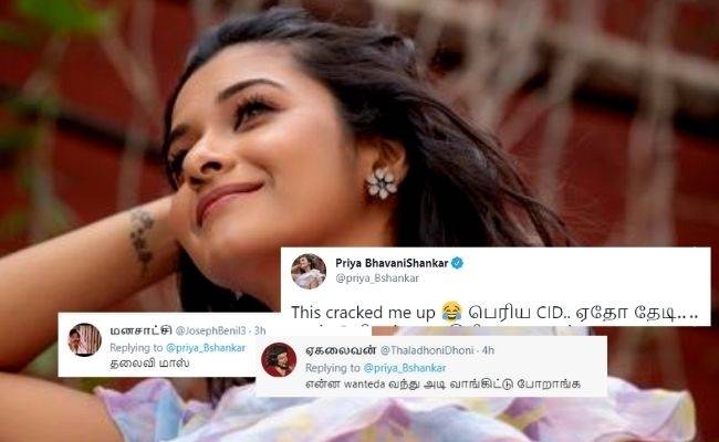 Priya Bhavani Shankar's shocks haters trolls with stunning reply - See what happened