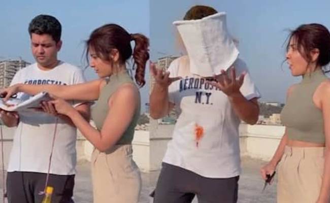 Raashi Khanna holi prank on brother amuses netizens