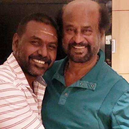 Raghava Lawrence and Vedhika meet Rajinikanth after Kanchana 3 success