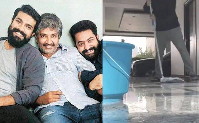 Rajamouli's challenge accepted by RRR star shares video, goes viral ft Jr NTR