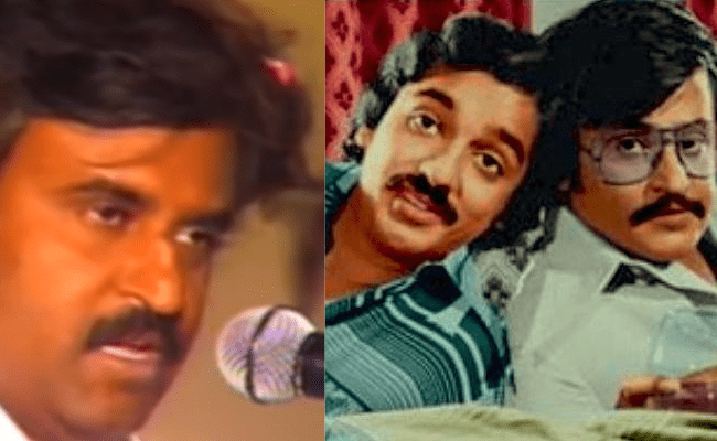 Rajini's speech on Kamal's acting in 'Punnagai Mannan' press meet