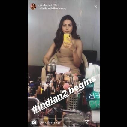 Rakul Preet Singh starts shooting for Kamal Haasan's Indian 2