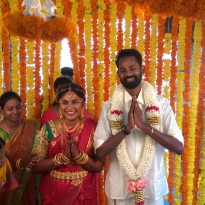 Ramesh Thilak gets hitched to RJ Navalakshmi