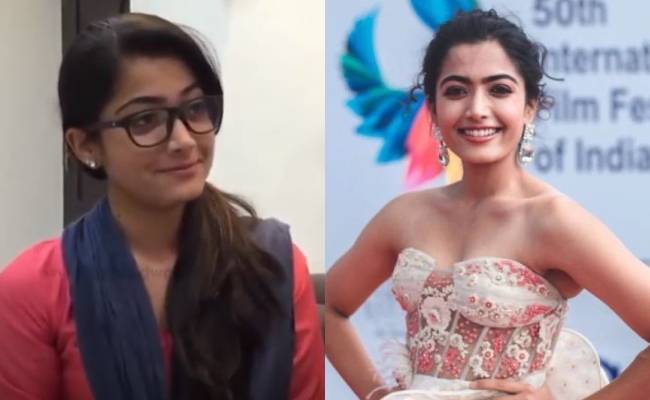 Rashmika Mandanna first ever audition and its too cute to handle