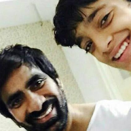 Ravi Teja's son Mahadhan will be making his acting debut with Raja The Great movie