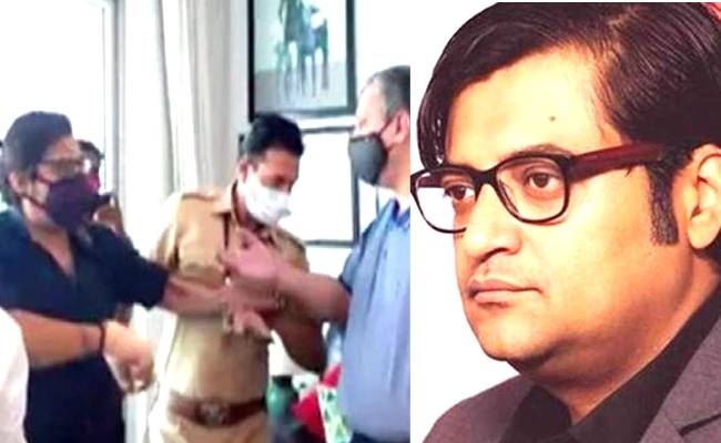 Republic TV’s editor in chief Arnab Goswami arrested by Mumbai Police, video