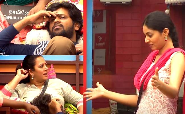 Rio Raj, Archana and Sanam Shetty try to come in terms after the call center task in Bigg Boss Tamil 4