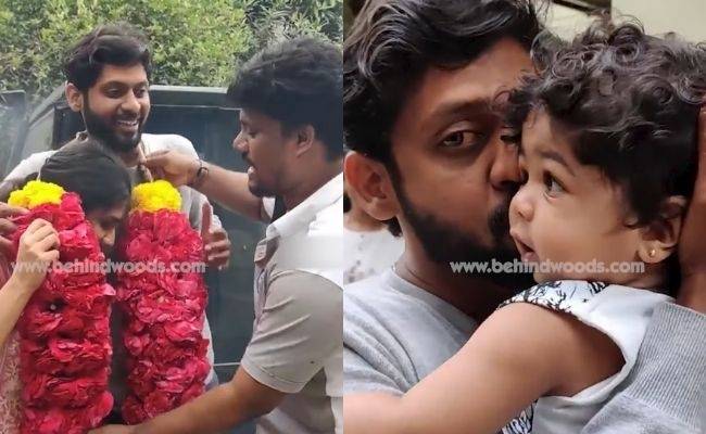 Rio Raj meets Rithi video - grand welcome at home after Bigg boss
