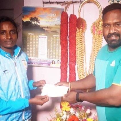 Robo Shankar gifts Rs 1 lakh to gold medalist, Gomathi Marimuthu