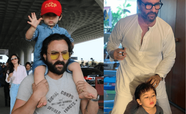 Saif Ali Khan becomes son Taimur's hairdresser, Kareena Kapoor shares