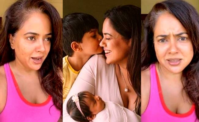 Sameera Reddy shares a post on breastfeeding with a pic on Instagram