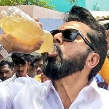 Sarathkumar participates in the Tuticorin Sterlite protest