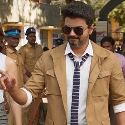 Sarkar Vijay shirts and crackers for sale
