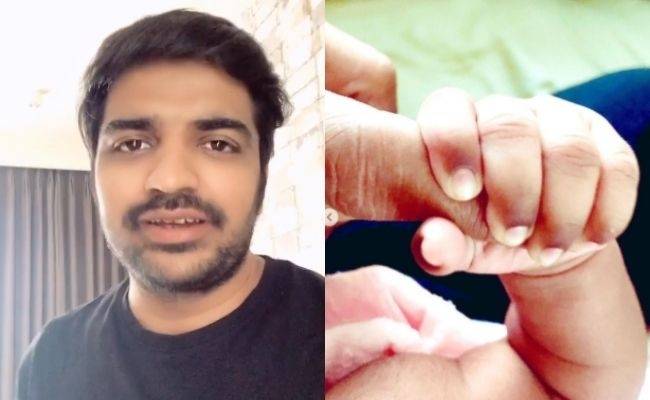 Sathish shares a pic with daughter for the first time