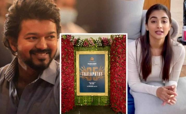 See pics - Vijay returns to India from Georgia after Thalapathy 65 shoot ft Nelson Dilipkumar, Pooja Hegde