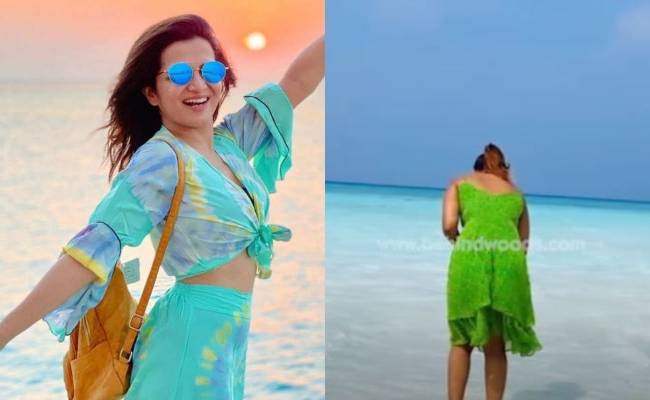 Shivani Narayanan in the Maldives view video here