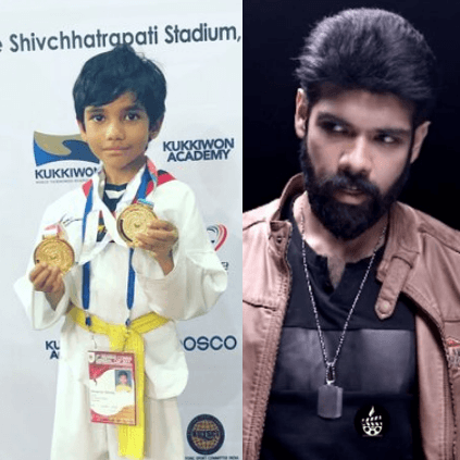 Sibi Sathyaraj's son Dheeran win two gold medals at National level sports championship