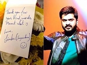 A handwritten note, flowers and chocolates. To whom did Simbu alias "Suyambu" send these to and why?