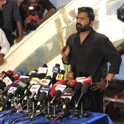 Simbu’s latest speech about the Cauvery issue and Nadigar Sangam meet