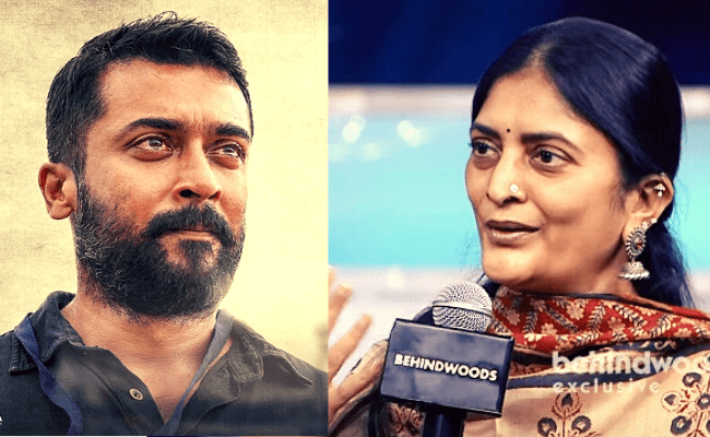 Soorarai Pottru director Sudha Kongara reveals an unknown secret about Suriya; viral video at Behindwoods Gold Icons