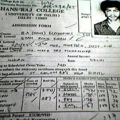 Students troll Shah Rukh Khan for poor marks in English