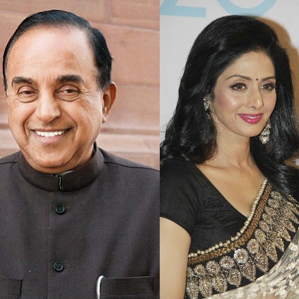 Subramanian Swamy reportedly states that Sridevi’s case could be a murder