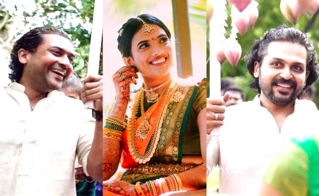 Sudha Kongara’s daughter Uttra’s wedding pics ft Suriya, Karthi, GV Prakash, viral video