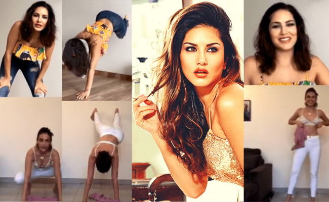 Sunny Leone's live t-shirt wearing challenge video is turning viral, check out