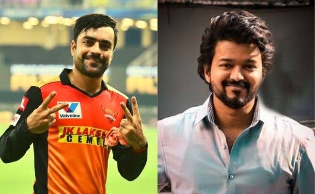 Sunrisers fame Afghan Cricketer Rashid Khan reveals his favorite Tamil Song - it's this VIJAY hit